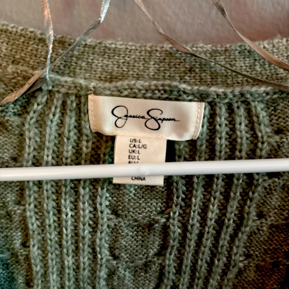 Mint green winter style sweater